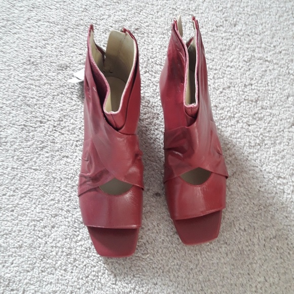 Zara Leather ankle open toe boots - Picture 3 of 4